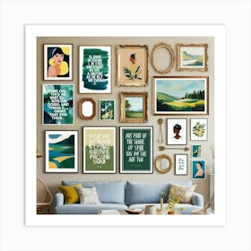 Wall For Living Room Art Print