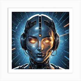 Artificial Intelligence construct Art Print