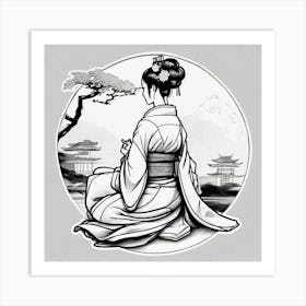 Geisha Art Print