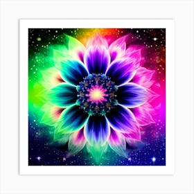 Psychedelic Flower 1 Art Print