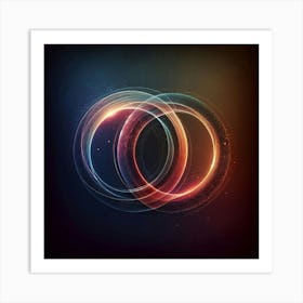 Abstract Circles Art Print