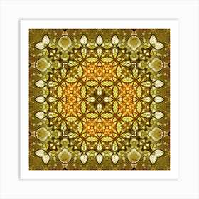 Modern Abstraction Yellow Art Print