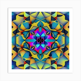 Abstract Mandala 3 Art Print