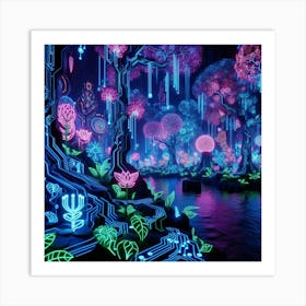 Neon Forest 1 Art Print