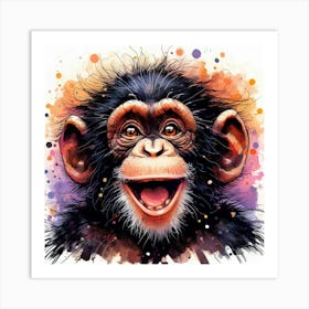 Chimpanzee 4 Art Print