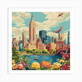 New York City Skyline Art Art Print