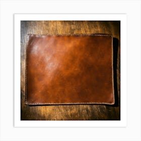 Piece Of Leather On A Table Art Print