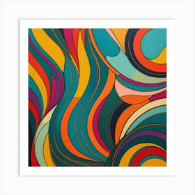 Abstract Swirls 4 Art Print