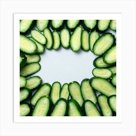 Cucumbers In A Circle 5 Art Print