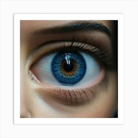 Blue Eyes Stock Videos & Royalty-Free Footage Art Print