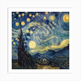 Starry Night 1 Art Print