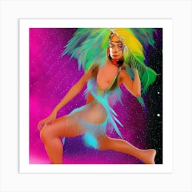 Afro-Caribbean Dancer Art Print