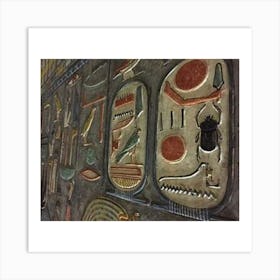 Egyptian Hieroglyphs 4 Art Print