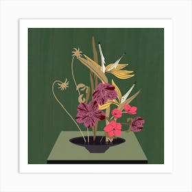 Flowers For Scorpio Square Art Print