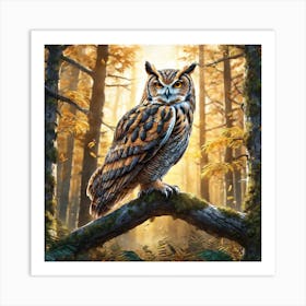 Great Horned Owl 8 Art Print