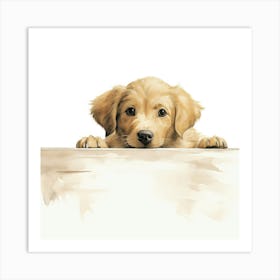 Golden Retriever Puppy 3 Art Print