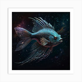 Fish In Space Art Print