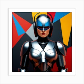 Futuristic Woman Art Print