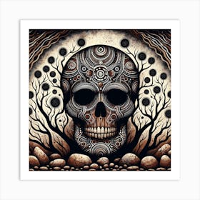 Skull Of The Day Art Print