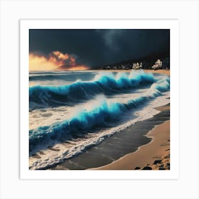 Stormy Seascape Art Print