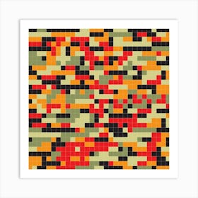 Mosaic Tile Pattern Art Print