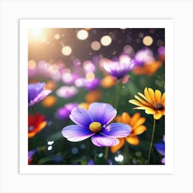 Colorful Flowers 20 Art Print