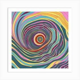 Psychedelic Swirl Art Print