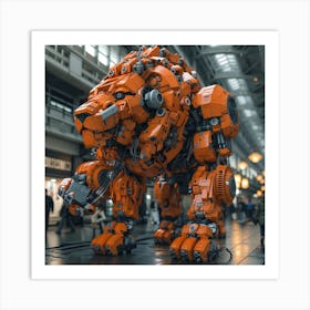 Lego Lion Art Print