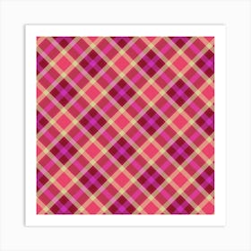 Plaid Pattern 17 Art Print