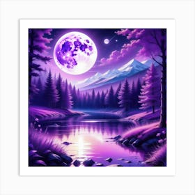 Full Moon In The Sky Art Print