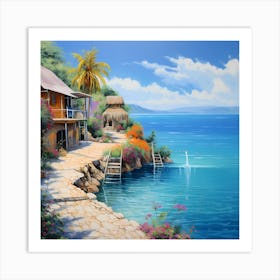 Sunlit Spectacle: Caribbean Bliss Art Print