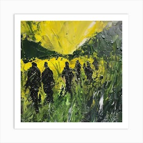 Soldiers In The Field Art Print