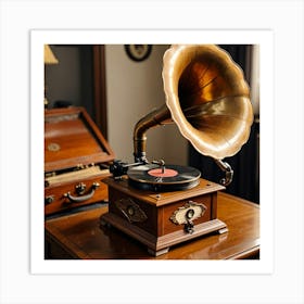 Whispers of the Past: Music from the Gramophone Art Print