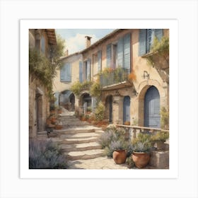 Street In France Art Print