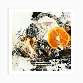 'Blackberry And Orange' Art Print