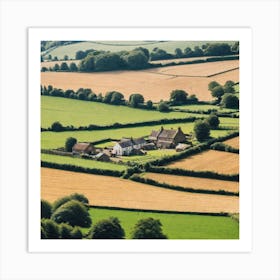 Farm In The Countryside 8 Art Print