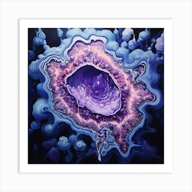 Lucid Geode Art Print