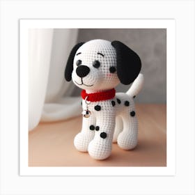 Amigurumi, Dalmatian dog 1 Art Print