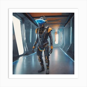 Alien In Space 2 Art Print