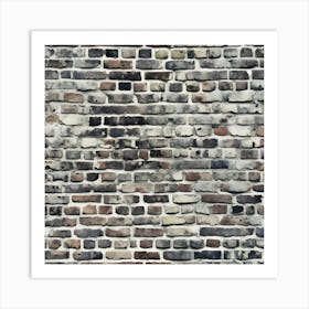 Distressed Brick Tile 2 Art Print