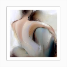 'Love' Abstract Woman Art Print