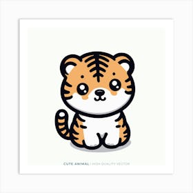 Cute Tiger 4 Art Print