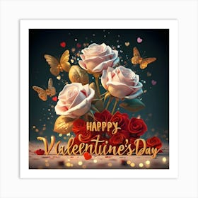 Happy Valentine's Day 1 Art Print