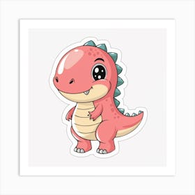 Cute Dinosaur poster Art Print