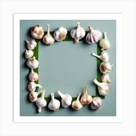 Garlic Frame 1 Art Print