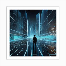 Futuristic Cityscape 7 Art Print