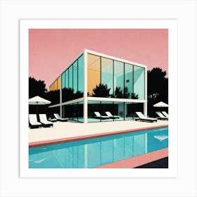 House By The Pool 8 Art Print