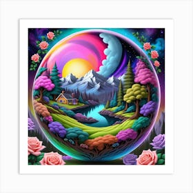 Psychedelic Painting 2 Art Print