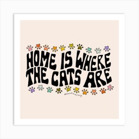 Home Is Where The Cats Are Art Print