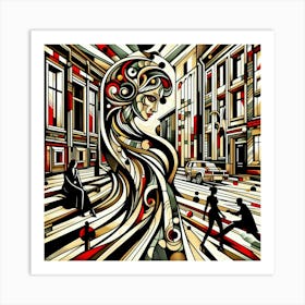 Abstract Of A Woman 1 Art Print